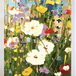 Malowanie po numerach. Polne kwiaty, łąka.