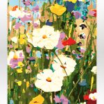 Malowanie po numerach. Polne kwiaty, łąka.