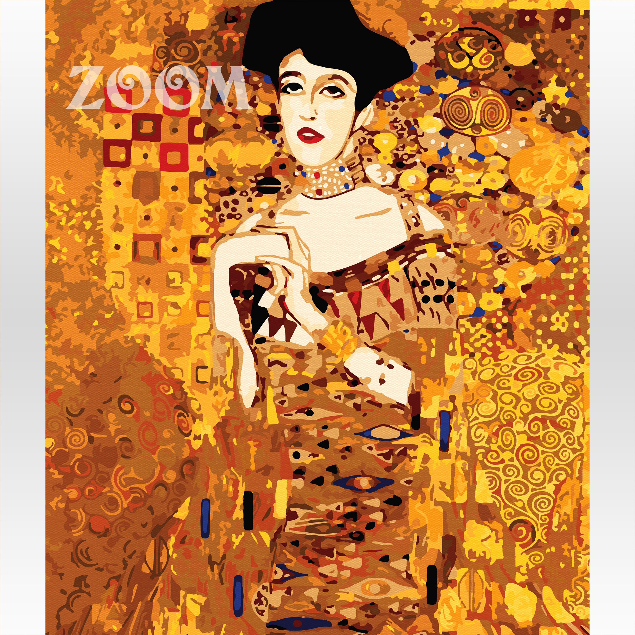 Malowanie po numerach. Gustav Klimt. ZÅ‚ota dama.
