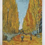 Malowanie po numerach. Polski producent. Les Alyscamps. Vincent van Gogh.