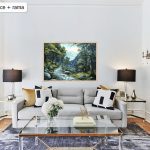 Malowanie po numerach, ręcznie wykonane, w 100% polskie. Dla dorosłych, dla dzieci. Góry, drzewa, wieczór.