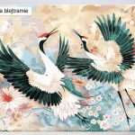 Malowanie po numerach, ręcznie wykonane, w 100% polskie. Dla dorosłych, dla dzieci. Ptaki, żurawie, taniec godowy, klangor.
