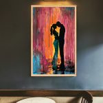Malowanie po numerach, ręcznie wykonane, w 100% polskie. Dla dorosłych, dla dzieci. Kobieta, mężczyzna, romantyzm, pocałunek.