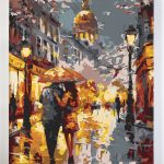 Malowanie po numerach, ręcznie wykonane, w 100% polskie. Dla dorosłych, dla dzieci. Spacer, wieczór, miasto.