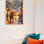 Malowanie po numerach, ręcznie wykonane, w 100% polskie. Dla dorosłych, dla dzieci. Spacer, wieczór, miasto.