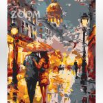 Malowanie po numerach, ręcznie wykonane, w 100% polskie. Dla dorosłych, dla dzieci. Spacer, wieczór, miasto.