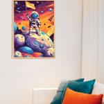 Polskie malowanie po numerach, Kup, a przekonasz się, że warto zapłacić za jakość. Kosmos, astronauta.