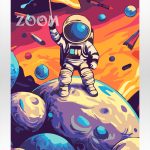 Polskie malowanie po numerach, Kup, a przekonasz się, że warto zapłacić za jakość. Kosmos, astronauta.