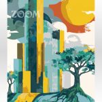 Malowanie po numerach zaprojektowane i wykonane całościowo w Polsce. Akrylowo. Architektura, ziemia, sci-fi.