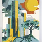 Malowanie po numerach zaprojektowane i wykonane całościowo w Polsce. Akrylowo. Architektura, ziemia, sci-fi.