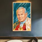 Malowanie po numerach dla wymagających. Akrylowo. Jan Paweł II, polski papież