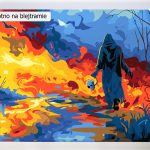Malowanie po numerach dla wymagających. Akrylowo. Fantasy, mrok, zniszczenie.