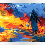 Malowanie po numerach dla wymagających. Akrylowo. Fantasy, mrok, zniszczenie.