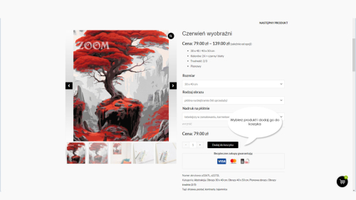 Voucher prezentowy, kupon rabatowy, sklep akrylowo, malowanie po numerach